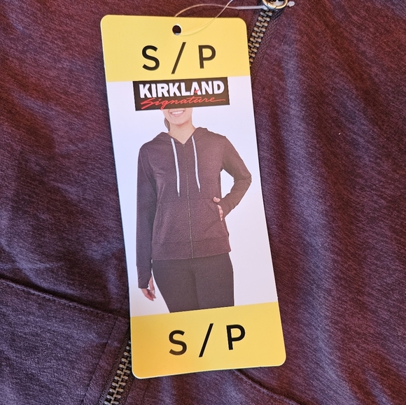 Kirkland Signature Dark Brown Lightweight Full Zip Hoodie, NWT - Picture 5 of 8